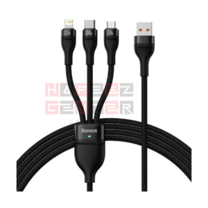 Baseus Flash Series II One-for-three Fast Charging Data Cable USB to M+L+C 66W