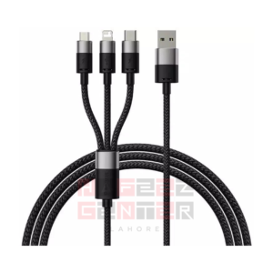 Baseus StarSpeed 1-for-3 Fast Charging Data Cable USB to M+L+C 3.5A 1.2m