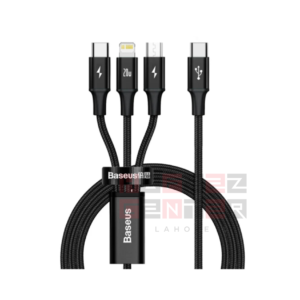 Baseus Rapid Series 3-in-1 Fast Charging Data Cable Type-C to C+L+C PD 20W 1.5m
