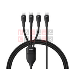 Baseus Flash Series 3 One-for-three Fast Charging Cable Type-C to C+C+L 100W 1.5m Cluster Black