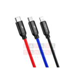 Baseus Three Primary Colors 3-in-1 Cable USB For M+L+T 3.5A 1.2m