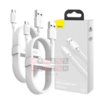 Baseus Simple Wisdom Data Cable Kit USB to Micro 2.1A (2PCS/Set) 1.5m