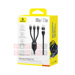 Baseus Flash Series 3 Two-For-Three Fast Charging Cable U+C To C+C+L 100W