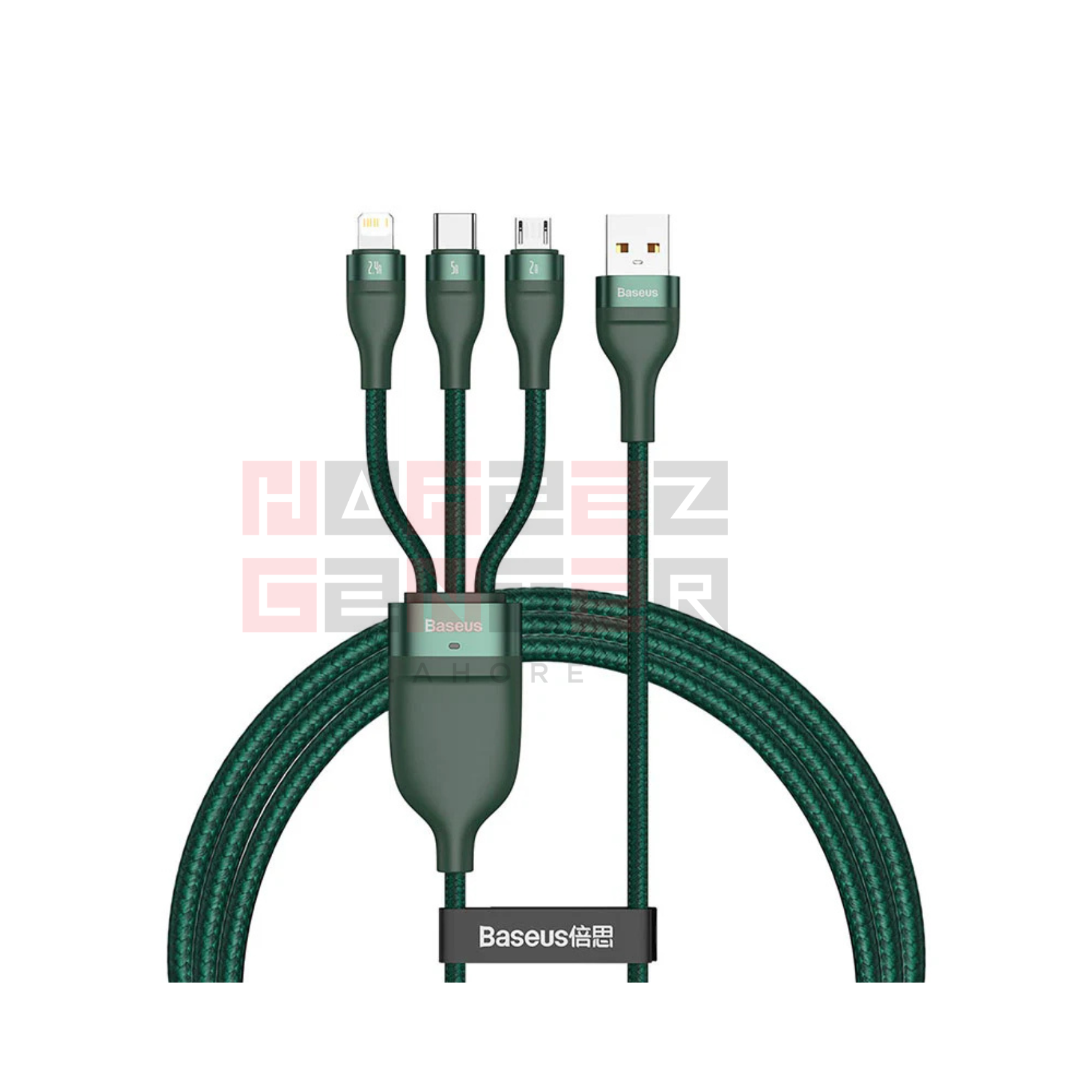 Baseus Flash Series ? One for three Fast Charging Data Cable USB to M+L+C 100W 1.2m - Image 4