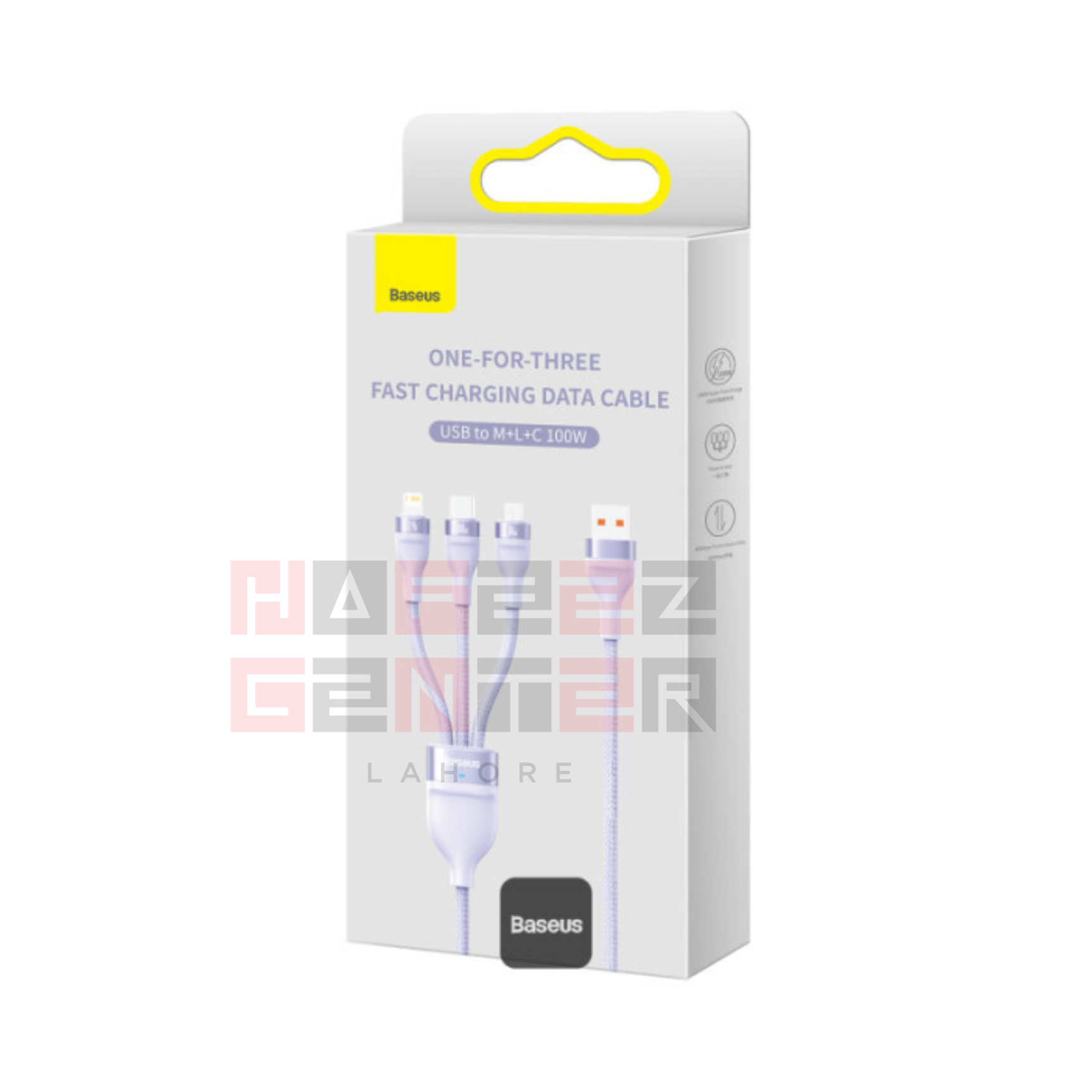 Baseus Flash Series ? One for three Fast Charging Data Cable USB to M+L+C 100W 1.2m - Image 5