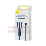 Baseus Flash Series ? One for three Fast Charging Data Cable USB to M+L+C 100W 1.2m